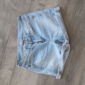 American Eagle Super Stretch Midi Jean Shorts size 4.